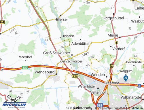 MICHELIN Groß Schwülper map - ViaMichelin