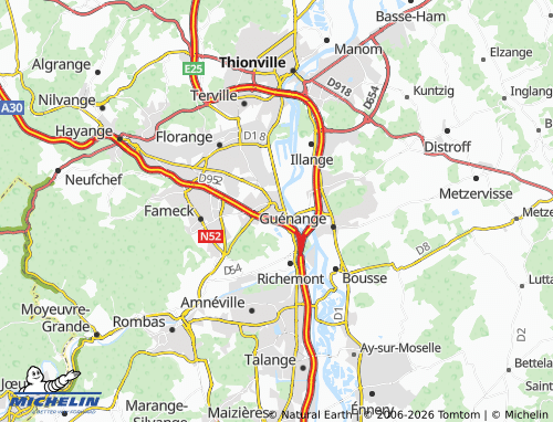 Mapa MICHELIN Uckange - ViaMichelin