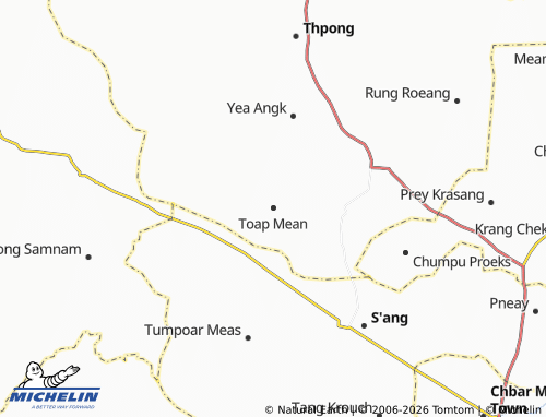 Mapa MICHELIN Toap Mean - ViaMichelin
