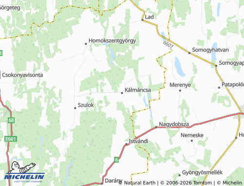 Mappa MICHELIN Kálmáncsa - ViaMichelin