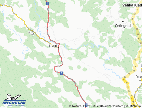 Mappa MICHELIN gornji Popovac - ViaMichelin