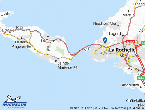 Mapa MICHELIN Rivedoux-Plage - ViaMichelin