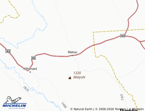 MICHELIN Matuu map - ViaMichelin