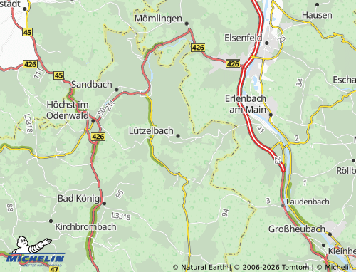 Mapa MICHELIN Lützelbach - ViaMichelin