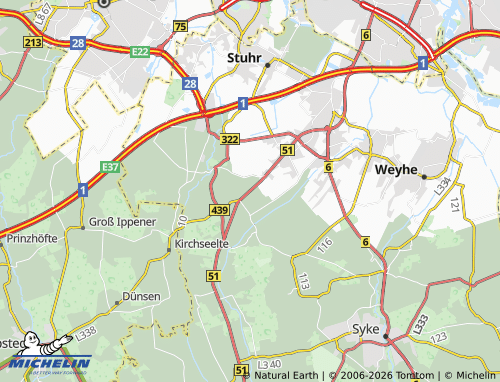 MICHELIN Neukrug map - ViaMichelin