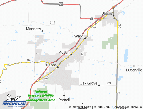 Mapa MICHELIN Austin - ViaMichelin