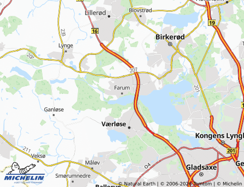 Mappa MICHELIN Farum - ViaMichelin