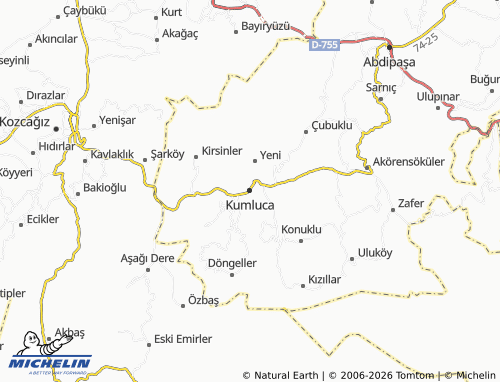 Mappa MICHELIN Kumluca - ViaMichelin
