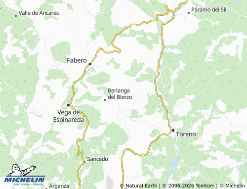 MICHELIN SAN Miguel DE Langre map - ViaMichelin