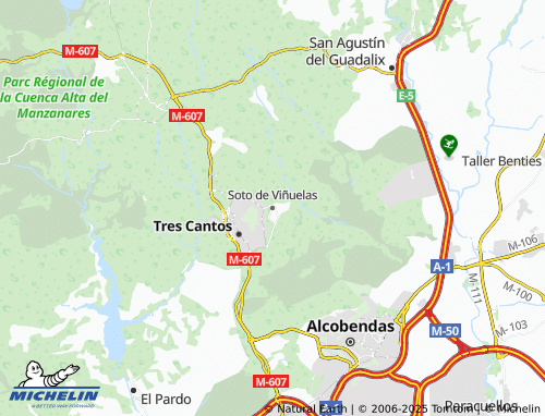 MICHELIN Soto de Viñuelas map - ViaMichelin