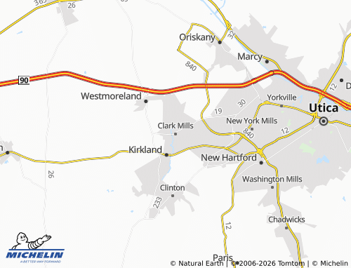 Mapa MICHELIN Clark Mills - ViaMichelin