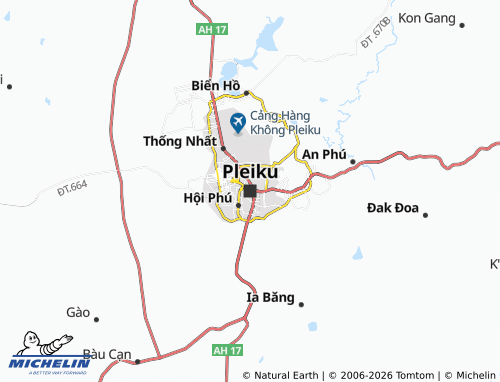 MICHELIN Pleiku map - ViaMichelin