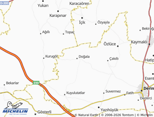 Mappa MICHELIN Doğala - ViaMichelin