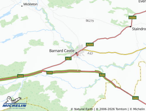 Carte MICHELIN Startforth - ViaMichelin