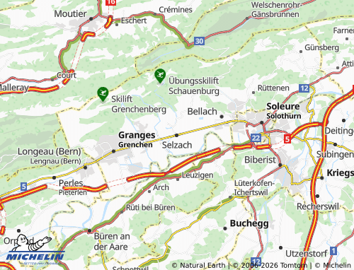MICHELIN Selzach map - ViaMichelin
