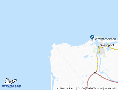Mapa MICHELIN Cape Foulwind - ViaMichelin
