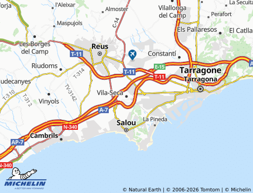 Mapa MICHELIN Vila-seca - ViaMichelin