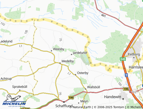 MICHELIN Jardelund map - ViaMichelin