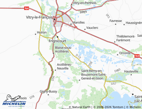 Mapa MICHELIN Norrois - ViaMichelin