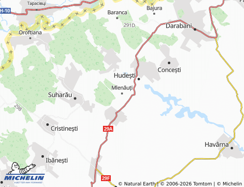 Carte MICHELIN Mlenăuți - ViaMichelin