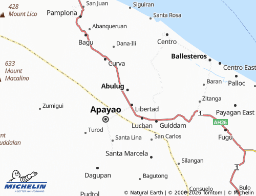 Mappa MICHELIN Calog Sur - ViaMichelin