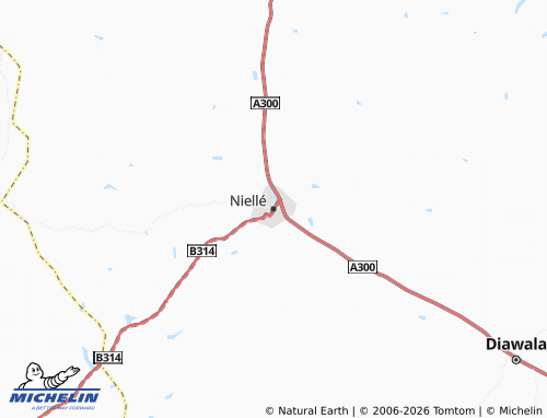 MICHELIN-Landkarte Niellé - ViaMichelin