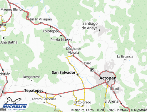 MICHELIN Déxtho de Victoria map - ViaMichelin