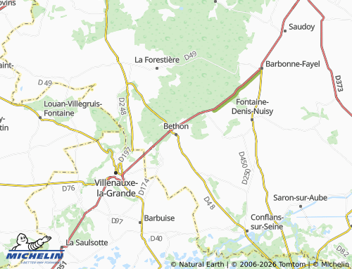 Mappa MICHELIN Bethon - ViaMichelin