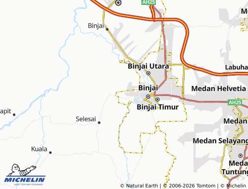 MICHELIN Suka Maju map - ViaMichelin