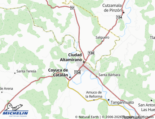 MICHELIN Morelos map - ViaMichelin