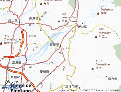 Mappa MICHELIN gao shu xiang - ViaMichelin