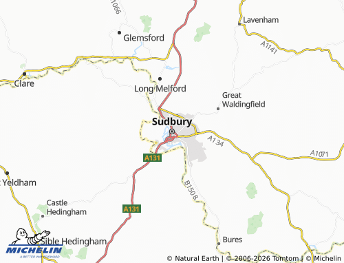 Carte MICHELIN Sudbury - ViaMichelin