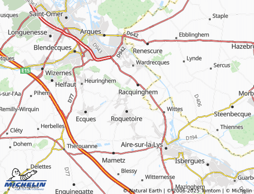 MICHELIN Grand Quiestède map - ViaMichelin