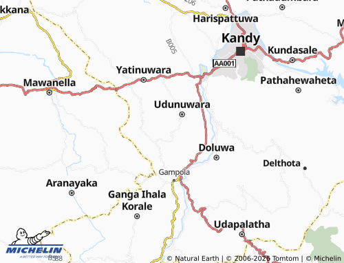 MICHELIN Bambaradeniya map - ViaMichelin