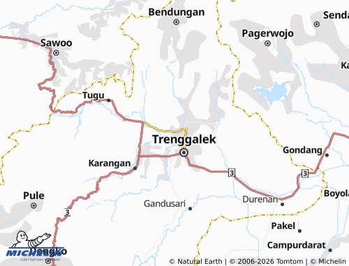 MICHELIN-Landkarte Tamanan - ViaMichelin
