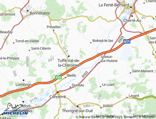 MICHELIN-Landkarte Saint-Hilaire-le-Lierru - ViaMichelin