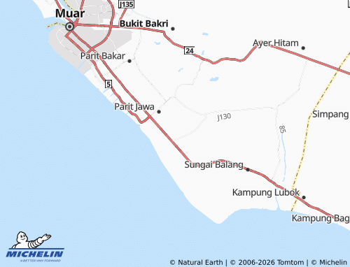Mapa MICHELIN Parit Jamil - ViaMichelin