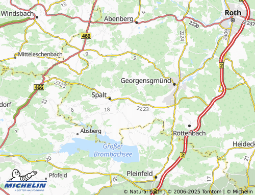 MICHELIN Wasserzell map - ViaMichelin