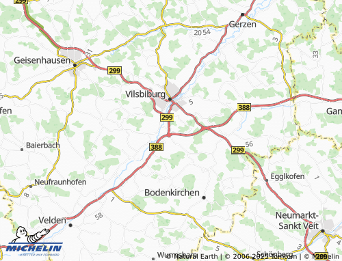 Carte MICHELIN Achldorf - ViaMichelin