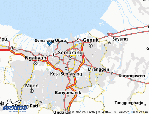 Carte MICHELIN Karangturi - ViaMichelin