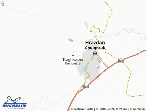 MICHELIN-Landkarte Tsaghkadzor - ViaMichelin
