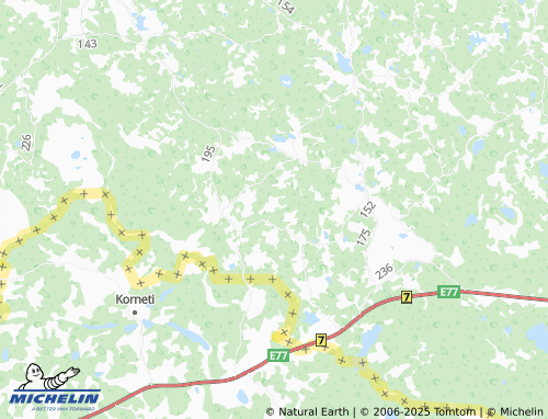 MICHELIN Vaarkali map - ViaMichelin