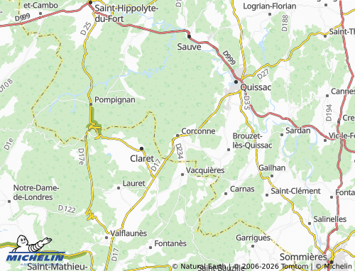 Mapa MICHELIN Corconne - ViaMichelin