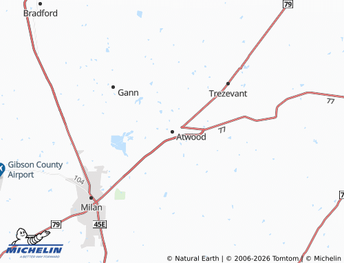 Mapa MICHELIN Atwood - ViaMichelin