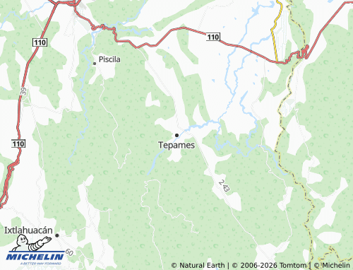 Kaart MICHELIN Tepames - ViaMichelin