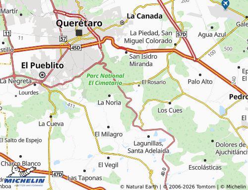 Mapa MICHELIN Real del Cimatario - ViaMichelin