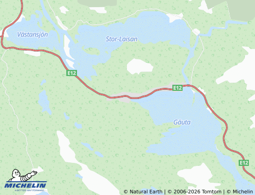 MICHELIN Tärnaby map - ViaMichelin