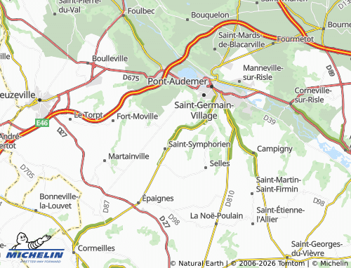Kaart MICHELIN Les Préaux - ViaMichelin