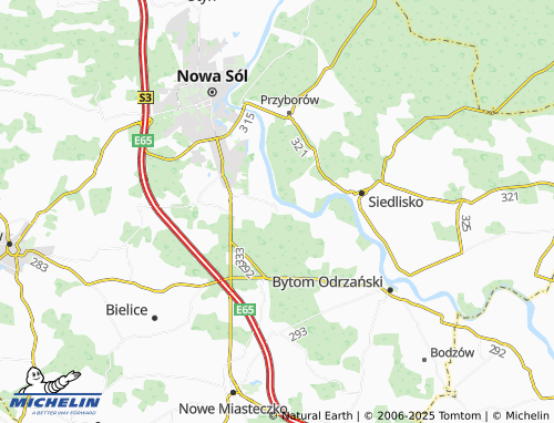 MICHELIN Kiełcz map - ViaMichelin