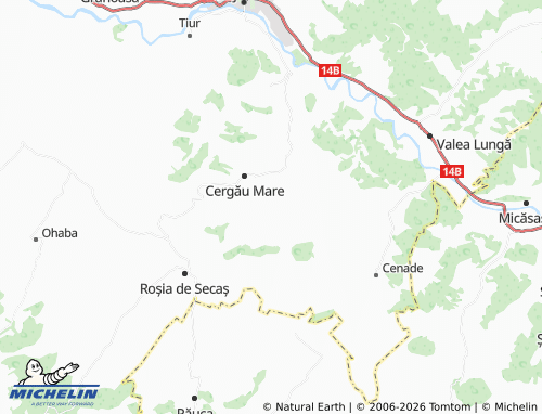 Mappa MICHELIN Cergău Mic - ViaMichelin